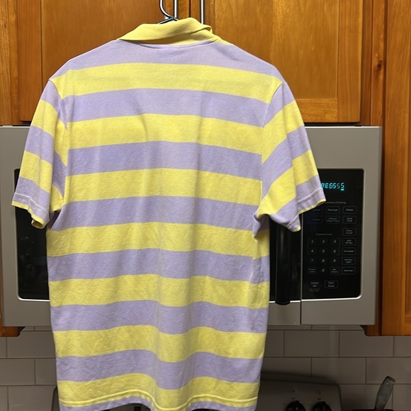 Purple & yellow( Lakers colored) Lacoste shirt. Size 5( XL). - Picture 2 of 2
